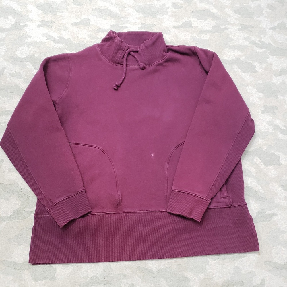 Duluth Trading Co Sweatshirt Womens Large Purple Pullover Long Sleeve